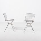 Pair Of Vintage Italian Design Architectural Steel Wire Chairs From 1970’s thumbnail 5
