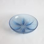 Blue Glass Papyrus Bowl By Verlys Verrerie, 1930S thumbnail 6