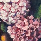 M.Steenbruggen. Stilleven "Hortensia'S". Pastel. thumbnail 4