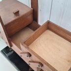 Vintage Sewing Box, Naaibox, Fournituren Harmonica Kastje thumbnail 4