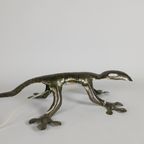 Wandlamp - Salamander - Hagedis - Handmade - Metaal - 90'S thumbnail 2