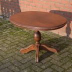 Salontafel Eikenhout Donker Afgewerkt Ovaal Model thumbnail 4