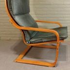 Vintage Poang Leren Fauteuil, Noboru Nakamura Voor Ikea thumbnail 6