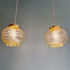 Space Age Gele Transparante Glazen Suspensie (13 Beschikbaar) thumbnail 11