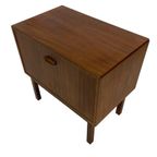 Vintage Kastje Compact Klepkast Jaren 60 Teak Fineer thumbnail 13