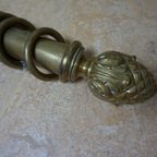 Antieke Koperen Gordijn-Rail/ Roede thumbnail 6