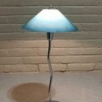 Vintage Frost Glass Tafellamp, Groen/blauw thumbnail 6