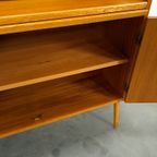Teak Fineer Kast Uit Zweden Met Lades, Legplank En Uitschuifbare Plank thumbnail 12
