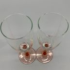 Set Vintage Flûtes Roze Steel 2 Stuks thumbnail 5