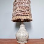 Grote Geëmailleerde Terracotta Lamp, Jaren 70 thumbnail 10