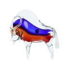 Mid Century Murano Glazen Stier Sculptuur Beeld Somerso Glaskunst thumbnail 6