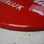 Emaille Reclamebord Coca-cola Ronde Button Van Langcat Bussum thumbnail 8