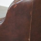 Klassieke En Charmante, Correct Afgewerkte Rundleren Engelse Chesterfield Armchair thumbnail 15