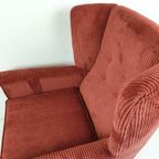 Vintage Artifort Fauteuil Nieuw Gestoffeerd Oud Roze Rib thumbnail 9