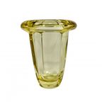 Art Deco Vaas Dik Glas Met Omgeslagen Rand, Jaren 30, Daum thumbnail 2