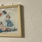 Brocante Prentje Vintage Schilderijtje thumbnail 5