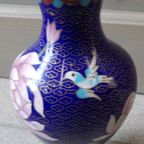 Blauw Cloisonné Vaasje thumbnail 3