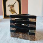 Art Deco Speksteen Kaarsenhouder Driehoek thumbnail 4