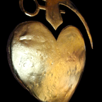Lovegrenade 23kt Goud Verguld Kunstwerk In Lijst Popart Collectie thumbnail 4