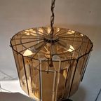 Vintage Waterval Kroonluchter Met Geslepen Gerookt Glas thumbnail 9