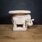 Wicker Elephant Sidetable thumbnail 3