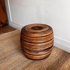 Rotan Bamboe Kruk Bijzettafel Vintage Crespi Stijl thumbnail 7