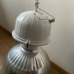 Grote Originele Vintage Industriële Hanglamp Aluminium thumbnail 2