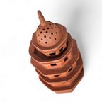 Ceramic / Terracotta / Pagode Lamp 1970's Height 70 Depth 40 Cm thumbnail 6