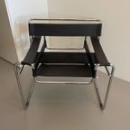 Marcel Breuer B3 Wassily Stoel Chair Fauteuil Zwart thumbnail 2