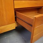 Brutalist Solid Elm Sideboard By Maison Regain, France thumbnail 7