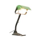 Bauhaus Bureaulamp Notarislamp Erpe Model 52 Groen Emaille thumbnail 3