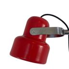 Space Age Design / 1970’S Lamp With Two Shades - Red And White With A Chrome Upright thumbnail 8