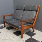 Teak 2 Seat Sofa By Juul Kristensen For Glostrup Denmark thumbnail 7