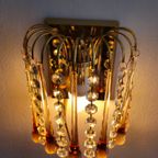 Murano Teardrop Wandlamp Wandlampje Messing Vintage Roze thumbnail 5