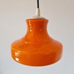 Oranje Vintage Glazen Hanglamp Oranje Hanglamp Retro Design thumbnail 7