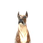 Vintage Italiaans Design Met De Hand Geschilderde Keramieke Hond thumbnail 5