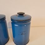 3 Vintage Brabantia Blikken Koffie Suiker Thee Metalen Bus thumbnail 8