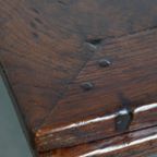 Antieke Franse Eikenhouten Uitschuifbare Xxl Eettafel Uit Eind 18e/ Begin 19e Eeuw thumbnail 14