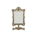 Barok Kapspiegel Rechthoekig Kantelbaar Elegant Make Up Spiegel 45Cm thumbnail 3