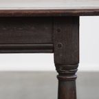 Charmante, Grote Antieke Engelse Bijzettafel/ Stool Met Een Prachtig Patina thumbnail 13