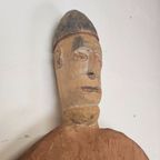 Zeer Groot Asmat Houten Oorlogs Schild (Papoea-Nieuw-Guinea) H:186Cm Papua New Guinea Aboriginal Art thumbnail 6