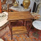 Landelijk Antiek Brocante Bijzettafeltje Plantentafeltje thumbnail 14