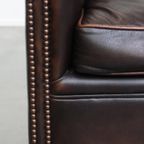 Elegante En Comfortabele Set Van 2 Rundleren Clubfauteuils In Engelse Stijl thumbnail 13