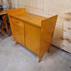 50's Vintage Commode Berkenhout Kast Dressoir Jaren 50 thumbnail 3