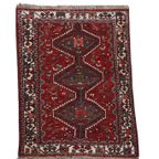 Subtiel Vintage Oosters Vloerkleed Met Onder Andere Rode En Grijze Kleuren 186x119cm thumbnail 2
