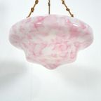 Art Deco Roze Glazen Schaallamp thumbnail 8