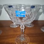 Vintage Set Van 5 Kristallen Champagneglazen Champagnecoupes thumbnail 5
