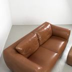 Gerard Vd Berg 2 Zits-Bank In Cognac Kleurig Leer thumbnail 6