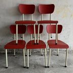 Rare Vintage Brabantia Red Chairs thumbnail 2