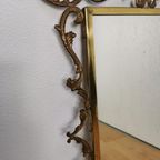 Vintage Barok Messing Spiegel Kuifspiegel Schouwspiegel thumbnail 5